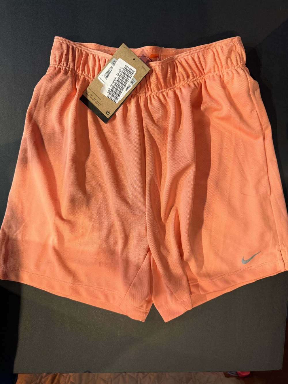 Nike Women's Coral-Peach Athletic Shorts XS